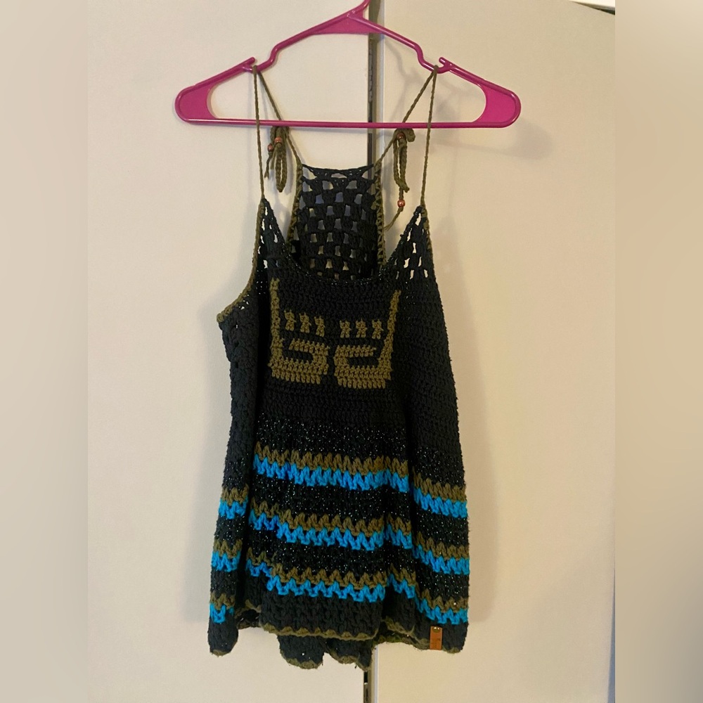 Handmade Tzigns Umphrey's McGee crochet shirt